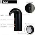 Miniatyrbillede 2 af 5: Automatisk vin dispenser elektrisk vinfilter ilter hælder karaffel med USB-oplader Black