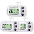 Digital Kylskåp Frys Termometer, Kylskåpsrum Termometer, Vattentät Kylbox Temperatur Termometer med Max/Min Inspelning