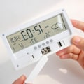 Miniatyrbild 5 av 7: Digital inomhusklocka termometer väckarklocka LCD veckodag lättläst kalenderpåminnelser hem väderövervakning