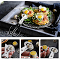 Miniatyrbild 5 av 5: Vakteläggsax, 2-pack vakteläggsaxar, äggskalssax i rostfritt stål, äggskalsöppnare för hem, restaurang, kök