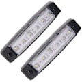 Miniatyrbilde 2 av 5: 12V 6 LED tilhengerposisjonslys, baklys, sidemarkeringslys, blinklys, instrumentbelysning (hvit)