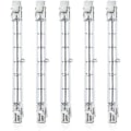 Miniatyrbillede 1 af 5: 5 stk. Dæmpbar R7s 118mm 300w Halogen Pære Ac 220-240v 3100lm Lineær Halogen Spotlight Til Landskabsbelysning, Sikkerhed, Gadebelysning