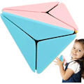 Pikkukuva 2 / 6: Pyramid Speed Cube - ABS-materiaalista valmistettu Pyraminx ilman tarroja | Kannustaa oppimaan taikakuution | Sujuva pyörivä palapeli | Visuaalisesti miellyttävä palapelilelu darts