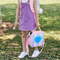Miniatyrbilde 7 av 9: Lunsjpose Isolerende Lunsjboks for Jenter - Regnbue Tote Bag Lekkasjetett Termisk Gjenbrukbar Kjølepose Piknikpose for Kvinner Skole Kontor Utendørs Pink