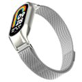 Pikkukuva 4 / 6: Milanese Loop -metallirannekoru Xiaomi Smart Band 8 hopea
