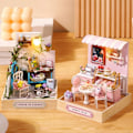 Miniatyrbild 5 av 11: DIY Dockhus Miniatyr med Möbler Trä Mini Hus Kits Rum Dekorationer Hantverk Present till Tonåringar Vuxna Kvinnor Män null - 3