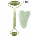 Miniatyrbild 1 av 10: Jade Roller Massager bantningsmassageverktyg Gua Sha Board