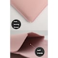 Miniatyrbilde 5 av 5: PU Lær Bærbar Tastaturveske Oppbevaringspose Støvtett Beskyttelsesveske for Logitech K380 Multi-Device Bluetooth-tastatur (Rosa)