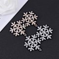 Miniatyrbilde 2 av 5: Snøflak Hårklipp Juler Snø Bobby Pins Legering Skinnende Hårnåler Juler Hårtilbehør Festgaver gull gold