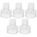 Miniatyrbilde 1 av 3: 5 stk Elektrisk Brystpumpedeler Tilbehør Silikon Andenebbsventiler (22 mm) Transparent 1.9cm