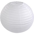 Miniatyrbillede 1 af 7: 10 stk. Papirlangerner Hvide Runde Papirlangerner, Bryllup Have Bryllupsfest Dekoration 16 inch