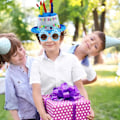 Pikkukuva 6 / 6: Onnellinen syntymäpäivähattu, syntymäpäivähattu syntymäpäivälaseilla, plushiinen onnellinen syntymäpäiväkakkuhattu syntymäpäiväjuhliin, lasit tytöille ja aikuisille juhlien koristeluun Blue
