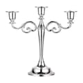 3 Lysestake Pilar Kandelaber Spise Rekvisitter- Silver
