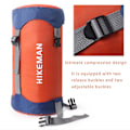 Miniatyrbild 3 av 5: Sovsäck 25l Kompressionssäck Lättvikt Ideal Nylon + Polyesterfiber Kompressionsreglering För Backpacking Vandring Och Camping