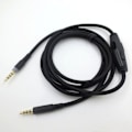 Pikkukuva 1 / 5: Kingston HyperX Cloud II / HyperX Cloud Alpha -kuulokkeiden korvaava äänikaapeli, korkea laatu, 1,5 metriä Black