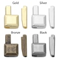 Miniatyrbilde 2 av 10: 10 stk metallglidelåsstopp reparasjonsglidelåsstopp bronse bronze