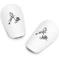 1 Par Mini Fotbollsskydd, Extra Mini Benskydd Mini Benskydd Skyddsutrustning Benskydd (10x6cm, Vit)