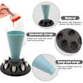 Miniatyrbillede 3 af 4: Sprøjtepose Stativ, Konditorpose Holder, Sprøjtepose Holder med 8 Slots Dyser Holder, Plastik Konditorpose Stativ