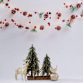 Miniatyrbillede 3 af 6: Krans med lys, Jule LED Lysstreng Juleklokke B