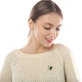 Miniatyrbilde 4 av 4: Lucky Leaf Brosje Pins Bling Diamant Krystall Brosje Pin for Kvinner Jenter
