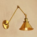 Miniatyrbillede 4 af 5: E27 Industri Væglampe Justerbar Drejearm Væglampe Vintage Soveværelse Væglamper Sengelampe Gold