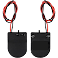 Miniatyrbilde 2 av 5: 10 stk. CR2032 Batteriholder 1x 3V Knappcelle Batteriholder Etui med Ledning ON-OFF Bryter (Svart)