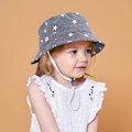 Miniatyrbilde 2 av 5: Justerbar solhatt for barn - pustende strandhatt for gutter og jenter Star Denim