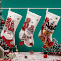 Miniatyrbild 5 av 5: Julstrumpa för flickor och pojkar, julgran, mantel, festdekoration, stil 1