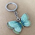 Miniatyrbillede 4 af 5: Nøglering til Piger Kvinder Butterfly Nøglering Krystal Butterfly Vedhæng Nøglering Nøglering Charm Bil Taske Tegnebog Hængende Green