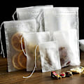 Miniatyrbillede 3 af 5: 200 stk. Krydderiposer til madlavning, suppeposer, genanvendelige suppeposer med snøre, transparente nonwoven engangs teposer til krydderi te-infuser, krydderifiltre 9*10cm-3.54*3.94in