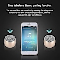 Miniatyrbild 3 av 5: Pairable Mini Bluetooth-högtalare Metallbas Bluetooth Subwoofer Bärbar Bluetooth-högtalare Trådlös Högtalare - I lager blue