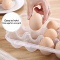 Miniatyrbilde 4 av 5: Kjøleskapsplastisk eggkartong Stabelbar egglagringsplastisk egglagringsboks