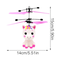 Miniatyrbild 2 av 4: 2023 Nya Flygande Enhörningsleksaker För Flickor, Flygande Boll Leksaker Rc Helikopter Med Fjärrkontroll red