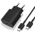 Laddare för Samsung 25W - Snabbladdare USB-C - Strömadapter 1 Meter + 25W Adapter