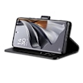 Pikkukuva 3 / 5: AZNS Oppo Find X8 Pro 5G -puhelimen suojakotelo, naarmuuntumaton PU-nahka, seisova lompakko - Musta Multicolor Black