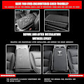 Miniatyrbild 2 av 5: Bilarmrestöverdrag för Tesla Model 3 Model Y PU-läder Center Console Protector Pad Bil Vattentät Armrest Box Mat för Model 3 2017-2022 Mo