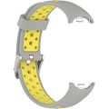 Pikkukuva 4 / 7: Älykellohihna Xiaomi Mi Band 8:lle yhteensopiva, silikoninen ranneke, vaihtohihna rannekkeelle, rannekkeen lenkki lisävarusteet grey yellow
