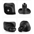 Miniatyrbillede 2 af 4: Kuffert Hjul Universal Holdbare Stille Gummi Multi-Vejs Udskiftningshjul til Kuffert Bagage Udskiftning Reparation Hjul (Stor Sort 2 stk)