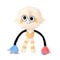 Pikkukuva 1 / 2: Dandy's World Horror Games -pehmolelu, Piirrettyjen hahmojen pehmolelut, Pebble Scrap Poppy Goob -nukke lahjaksi faneille ja ystäville Light Brown