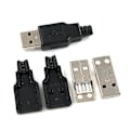 Miniatyrbild 1 av 2: 10 st USB 2.0 Typ A-kontakt 4-polig Hanadapter Lödöverdrag Reparationstillbehör