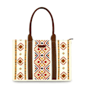 Miniatyrbillede 4 af 5: Wrangler Tote Taske Western Tasker til Kvinder Skuldertaske Boho Aztec Håndtasker NY Warm Yellow L