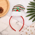 Miniatyrbillede 6 af 6: 3 Styk Elf Pandebånd Julepandebånd Elf Hovedbeklædning Hårsløjfer til Juleferiefester Fotoboksgaver