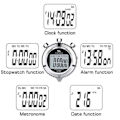 Miniatyrbillede 4 af 5: Metal Stopur Memory Ur Til Daglig Digital Timer
