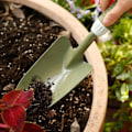 Miniatyrbilde 3 av 5: Skovl – Med pulverlakkert karbonstålhode – Mykt PVC/PE-grep – Håndskovelverktøy for hagearbeid, luking, omplanting og graving – T506A00