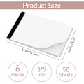 Miniatyrbilde 5 av 7: Blanke Notisblokker, 6 stk. 3x5 tommer Notisblokk Blanke Memo-blokker for Daglig Planlegging Liten Skriveblokk Mini Lomme-notatbok Refills for å Ta Notater og Påminnelser