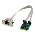 Pikkukuva 1 / 5: M.2 A+E 2.5G Ethernet-sovitin 2.5G/1G/100M Multi-Gigabit M.2 -verkkokortti 8125B COM