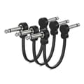 3-pack gitarrpatchkablar, platt patchkabel pedalbordskabel