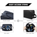 Miniatyrbilde 5 av 6: 1 stk Toaletveske for kvinner, Reise Toalettsaker Organizer Kit Vannresistent Sminke Kosmetikkveske for Toalettsaker, Sminke Blue