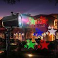 Miniatyrbilde 3 av 4: Jule- og Halloween-projektor, roterende projektor-spotlight, vanntett LED-landskapslys for utendørs hage og vegg