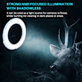Miniatyrbilde 5 av 5: 144 LED miniscope ringlys ringlys 0 - 100% justerbar lampe for miniscope ringlys